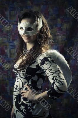  girl in a mask