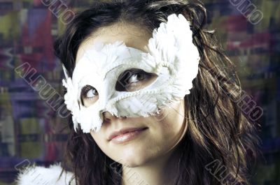  girl in a mask