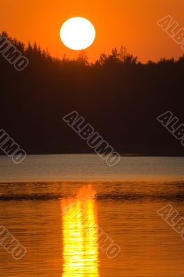 Orange sky