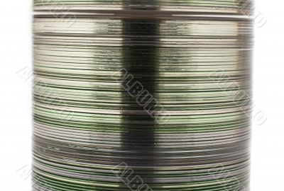 Pile CD disk on spindel