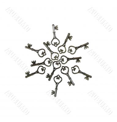 Antique Keys Starburst
