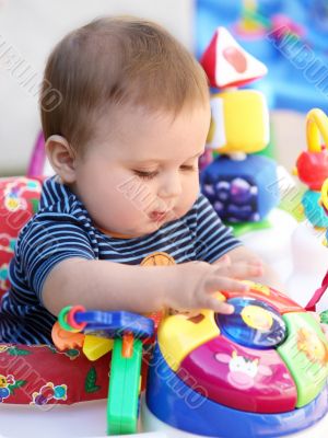 Baby playing