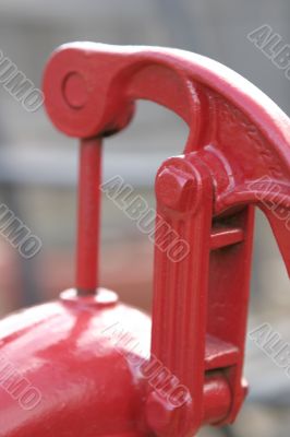 Red Hand Water Pump