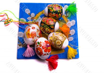 Colorful Easter eggs, isolated