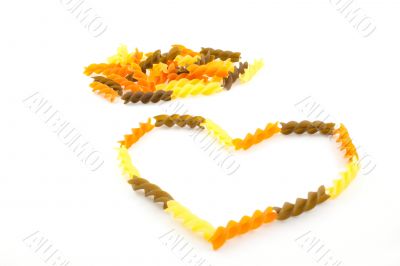 multicolored pasta