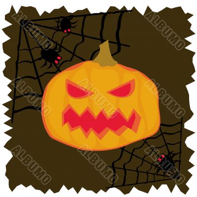 background with pumpkin