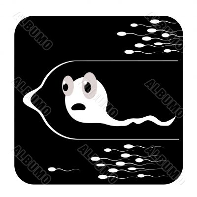 sad spermatozoon condom