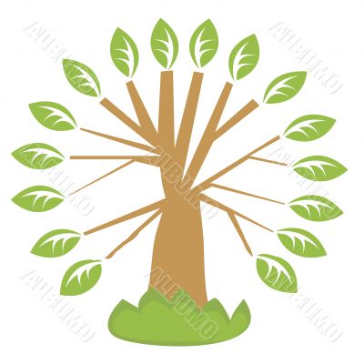 icon with tree