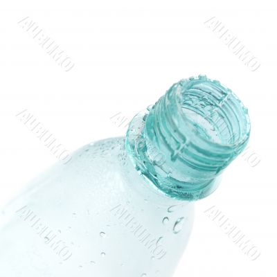bottle with water drops