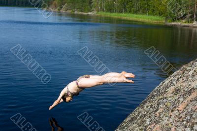 Headfirst dive