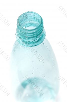 bottle with water drops