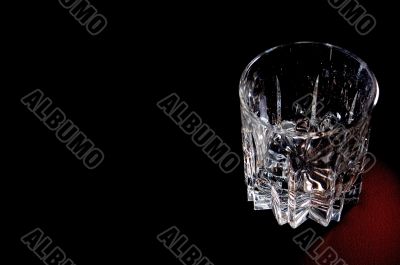 Empty whiskey glass