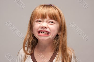 Portrait of an Adorable Red Haired Girl