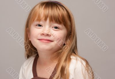 Portrait of an Adorable Red Haired Girl
