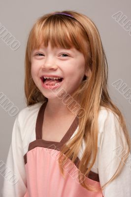 Portrait of an Adorable Red Haired Girl
