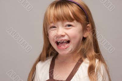 Portrait of an Adorable Red Haired Girl