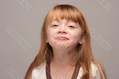 Portrait of an Adorable Red Haired Girl