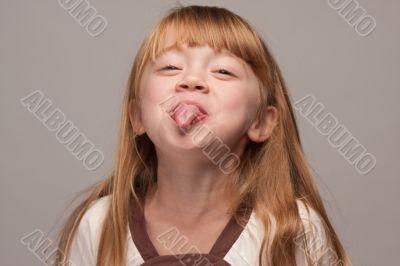Portrait of an Adorable Red Haired Girl