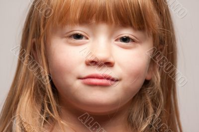 Portrait of an Adorable Red Haired Girl