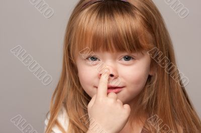 Portrait of an Adorable Red Haired Girl