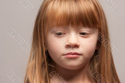 Portrait of an Adorable Red Haired Girl