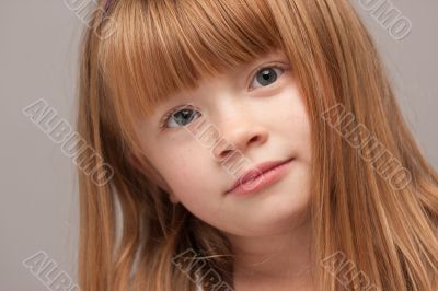 Portrait of an Adorable Red Haired Girl