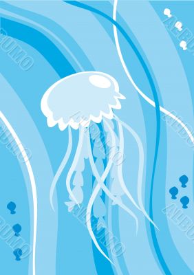 Cartoon jellyfish