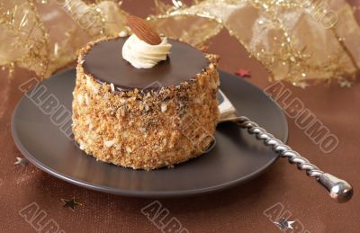 Miniature chocolate cake