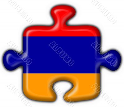 armenian button flag puzzle shape