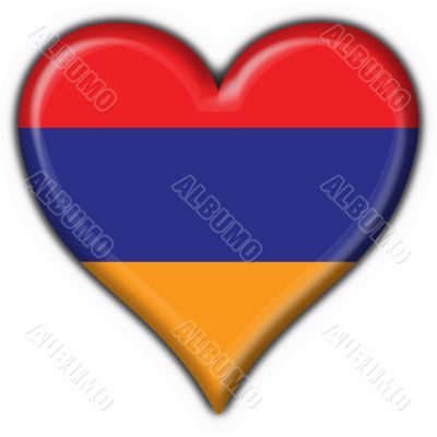 armenian button flag heart shape