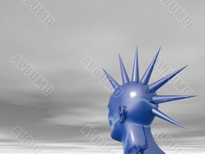 blue mohawk