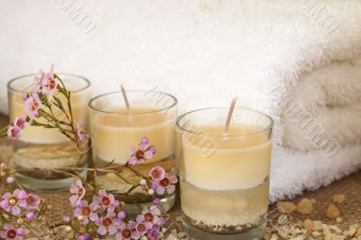 Relaxing spa scene