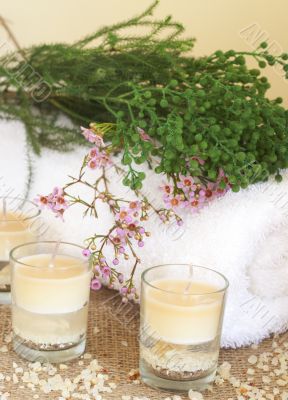 Relaxing spa scene
