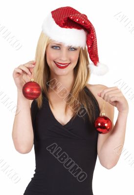 Portrait of beautiful blonde woman