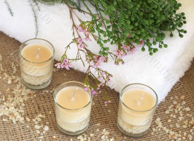 Relaxing spa scene