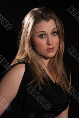 Woman with long hair