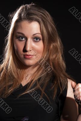 Woman with long hair