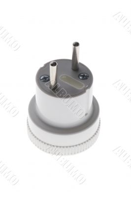 plug on white background