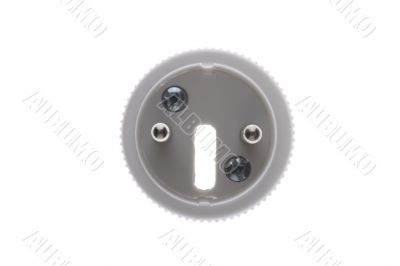 plug on white