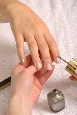 Nails from a women