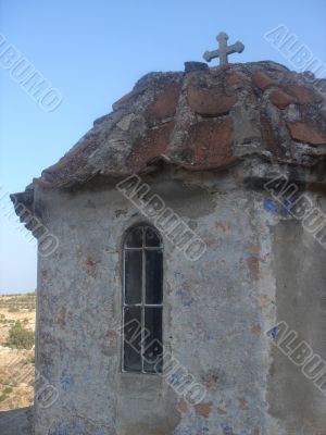 Top of the church with cross
