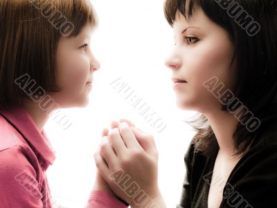 mother and daughter