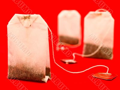 three tea bags