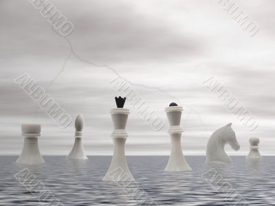 white chess advent