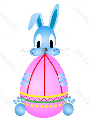 Easter funny rabbit