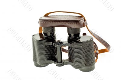 old military black binoculars