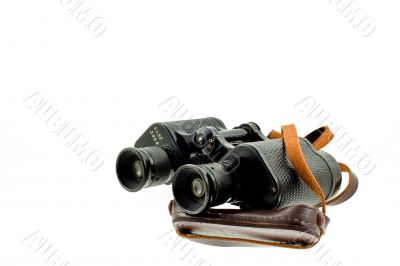 old military black binoculars