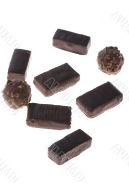 brown chocolate candy