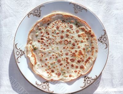 Pancake on the plate