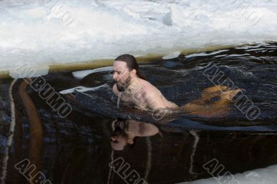 in cold water